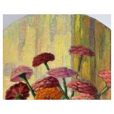 Original Oil on Canvas Floral Still Life Painting by Western American Artist Leonard Lopp (1888-1974)