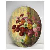 Original Oil on Canvas Floral Still Life Painting by Western American Artist Leonard Lopp (1888-1974)