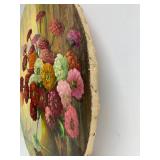 Original Oil on Canvas Floral Still Life Painting by Western American Artist Leonard Lopp (1888-1974)