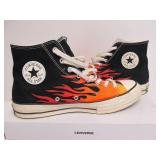 Like-New CONVERSE Chuck Taylor Flaming High Top Shoes - Size 11