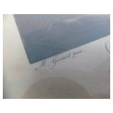 Antique Ornately Framed Victorian Litho Print - "Le Retour de la Promenade"