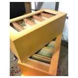 Pair of Vintage Multi-Drawer Stacking Library Catalog Cabinets