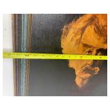 Signed Vintage oil on Canvas Portrait Painting of Mark Twain