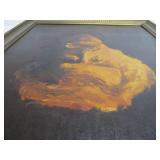 Signed Vintage oil on Canvas Portrait Painting of Mark Twain