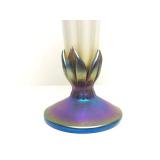 Beautiful Signed Iridescent Art Glass Vase by Steven Lundberg