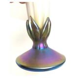 Beautiful Signed Iridescent Art Glass Vase by Steven Lundberg