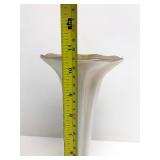 Beautiful Signed Iridescent Art Glass Vase by Steven Lundberg