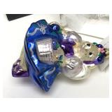 "Muffy Plum Fairy" Glass Christmas Ornament by Christopher Radko