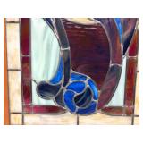 Excellent Vintage Framed Stained Glass Window