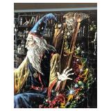 Excellent Vintage Signed Melody M. Pena Etched WIZARD Art Print