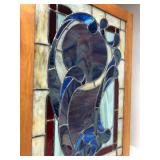 Excellent Vintage Framed Stained Glass Window