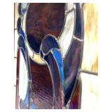 Excellent Vintage Framed Stained Glass Window