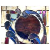 Excellent Vintage Framed Stained Glass Window
