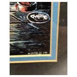Excellent Vintage Signed Melody M. Pena Etched WIZARD Art Print