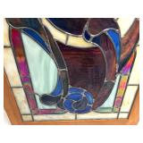 Excellent Vintage Framed Stained Glass Window