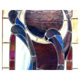 Excellent Vintage Framed Stained Glass Window