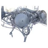 Amazing Life-Size “Scrap Metal” Bull Sculpture