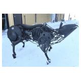 Amazing Life-Size “Scrap Metal” Bull Sculpture