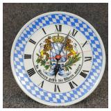 NEW Backwards Bavarian Clock - Inscription translates to "The Clocks Tick Differently in Bapern"