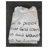 Lot of (3) NEW XL Crewneck Sweatshirts: "Beer is Proof that God Loves Us and Wants Us to Be Happy" - Benjamin Franklin