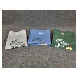 Lot of (4) NEW Small Crewneck Short Sleeved T-Shirts: "Zicke Zacke Zicke Zacke Hoi Hoi Hoi"