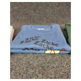 Lot of (4) NEW Small Crewneck Short Sleeved T-Shirts: "Zicke Zacke Zicke Zacke Hoi Hoi Hoi"