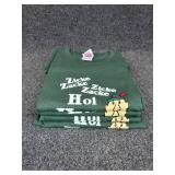 Lot of (4) NEW 3XL Crewneck Short Sleeved T-Shirts: "Zicke Zacke Zicke Zacke Hoi Hoi Hoi"