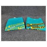 Lot of (4) NEW Small Short Sleeved T-Shirts: "GermansHaveMoreFun.com"