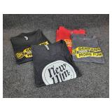 Lot of (3) NEW Ladies Medium Short Sleeved T-Shirts, Various Imprints, (1) NEW Ladies Large T-Shirt, "GermansHaveMoreFun.com"