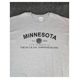 Lot of (3) NEW XL Short Sleeved T-Shirts: "Life is Good in New Ulm, Minnesota"