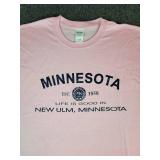 Lot of (3) NEW 2XL Short Sleeved T-Shirts: "Life is Good in New Ulm, Minnesota"
