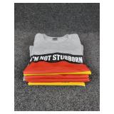 Lot of (5) NEW Small Short Sleeved T-Shirts: "I