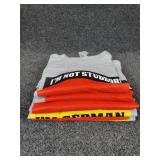 Lot of (3) NEW Large and (2) NEW XL Short Sleeved T-Shirts: "I