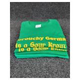 Lot of (5) NEW Small Short Sleeved T-Shirts: "A Grouchy German is a Sour Kraut"