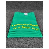 Lot of (4) NEW Large Short Sleeved T-Shirts: "A Grouchy German is a Sour Kraut"