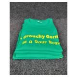 Lot of (4) NEW Large Short Sleeved T-Shirts: "A Grouchy German is a Sour Kraut"