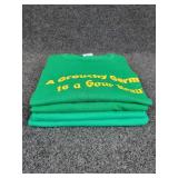 Lot of (4) NEW 2XL Short Sleeved T-Shirts: "A Grouchy German is a Sour Kraut"