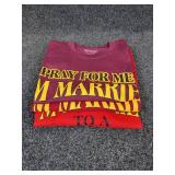 Lot of (3) NEW Small Short Sleeved T-Shirts: "Pray for Me I