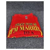 Lot of (3) NEW Large Short Sleeved T-Shirts: "Pray for Me I