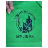 Lot of (9) NEW 12 Mo. Short Sleeved Infant Onesies: "Hermann the German - New Ulm, MN"