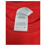 Lot of (4) NEW Small Short Sleeved T-Shirts - (2) Red, (2) Green