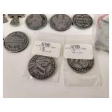 (50) Assorted Pocket Tokens / Medals