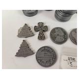 (50) Assorted Pocket Tokens / Medals