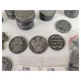 (50) Assorted Pocket Tokens / Medals