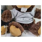 (2) New Ulm, MN Plush Toys - Bear and Beaver - Really Soft!