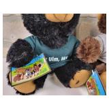 (2) New Ulm, MN Plush Toys - Bear and Beaver - Really Soft!