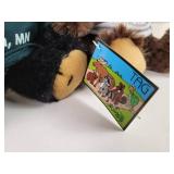(2) New Ulm, MN Plush Toys - Bear and Beaver - Really Soft!