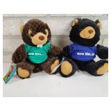 (2) New Ulm, MN Plush Toys - Bear and Beaver - Really Soft!