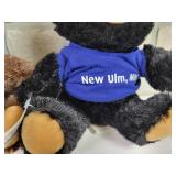 (2) New Ulm, MN Plush Toys - Bear and Beaver - Really Soft!