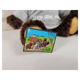 (2) New Ulm, MN Plush Toys - Bear and Beaver - Really Soft!